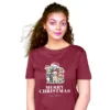 Christmas Crew Neck Short Sleeve Women's T-shirt